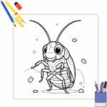 Kleurplaat Kakkerlak thumbnail