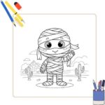 Kleurplaat Mummies 4 Kleurplaat Mummies thumbnail
