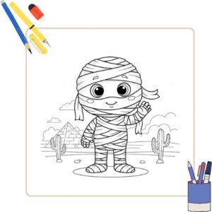 Kleurplaat Mummies 44 Kleurplaat Mummies thumbnail