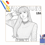 Lisa Blackpink Kleurplaat 6 Lisa Blackpink Kleurplaat thumbnail