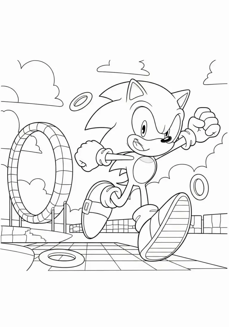 56 Desenhos Sonic para colorir e imprimir PDF gratis