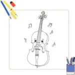 Kleurplaat Cello 4 Kleurplaat Cello thumbnail