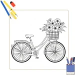 Kleurplaat Fiets thumbnail