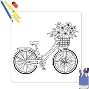 Kleurplaat Fiets thumbnail