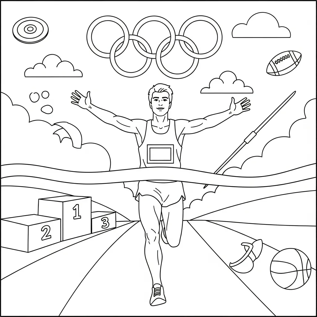Kolorowanka Igrzyska Olimpijskie 1
