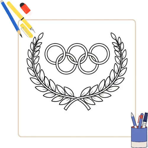 Kleurplaat Olympische Spelen thumbnail