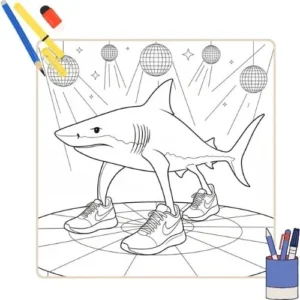 Kleurplaat Tralalero Tralala thumbnail