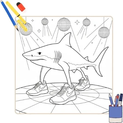 Kleurplaat Tralalero Tralala thumbnail