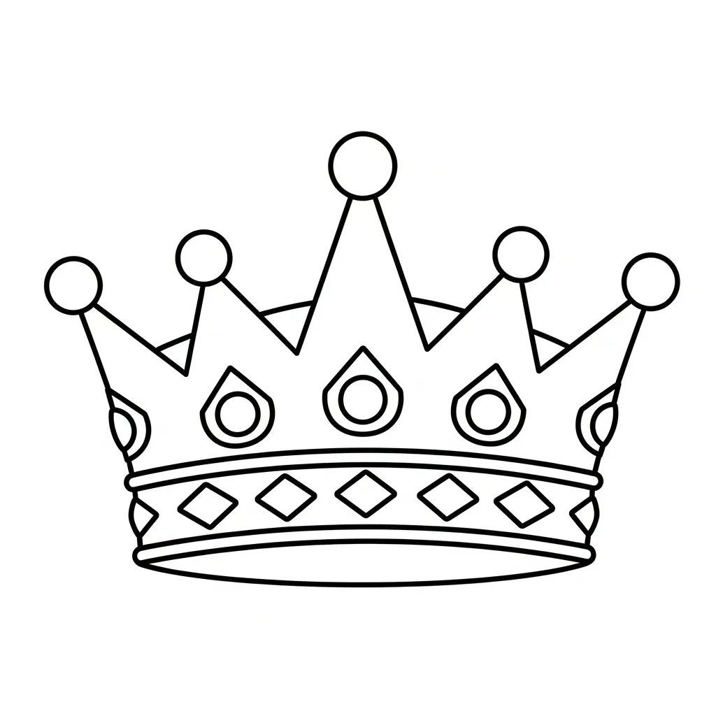 Kroon Kleurplaat 3
