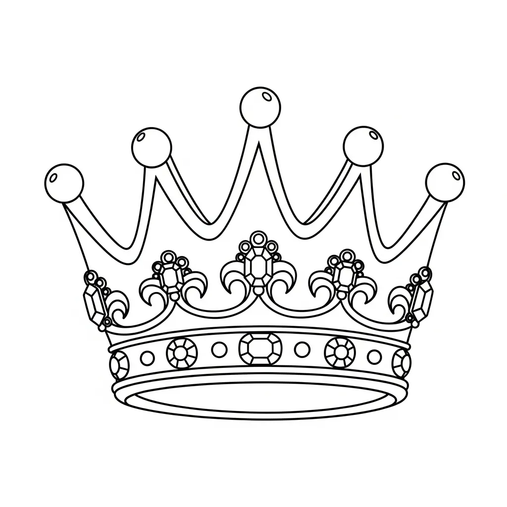 Kroon Kleurplaat 4