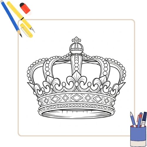 Kroon Kleurplaat thumbnail