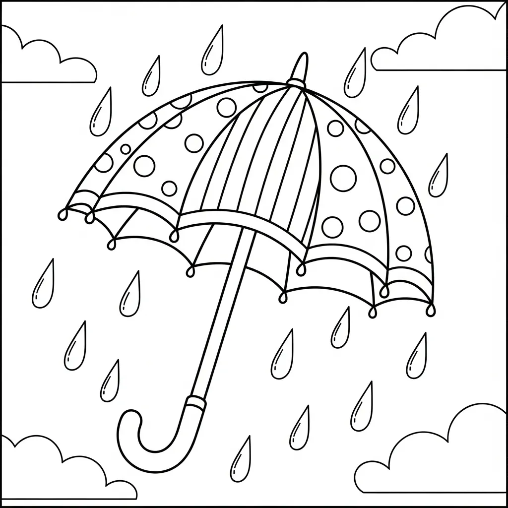 Paraply-fargeleggingsside