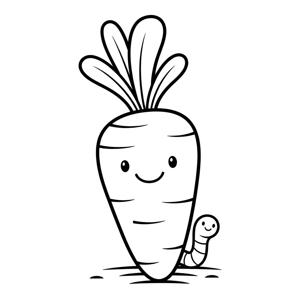 Porkkanan värityssivu 1