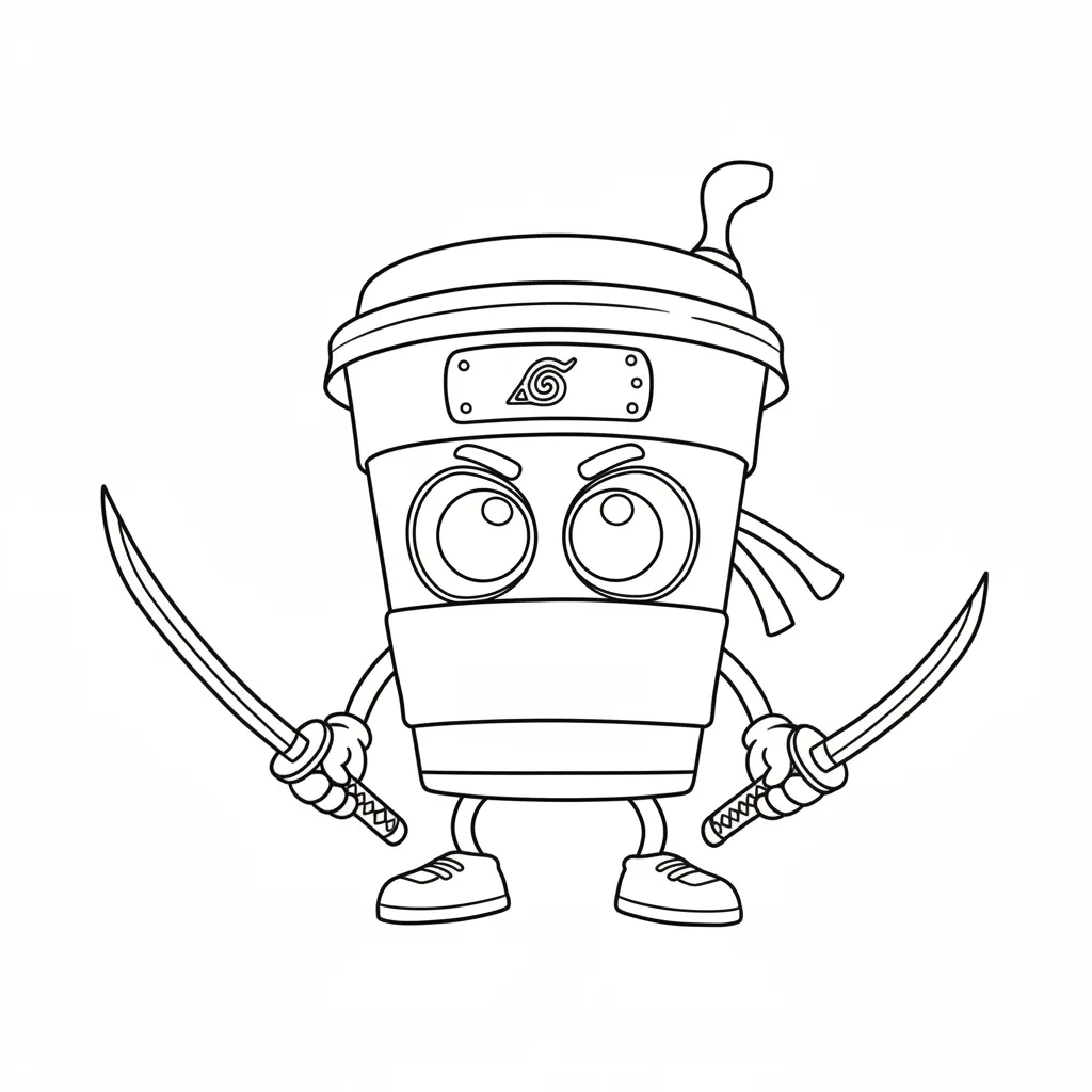 Cappuccino Assassino Kleurplaat 8 cappuccino assassino bij torii poort kleurplaat