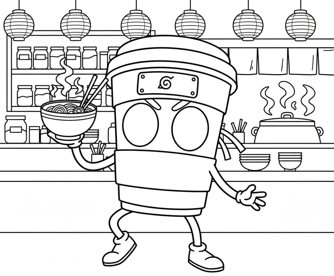 Cappuccino Assassino Kleurplaat 18 cappuccino assassino ramenrestaurant noedelkom kleurplaat