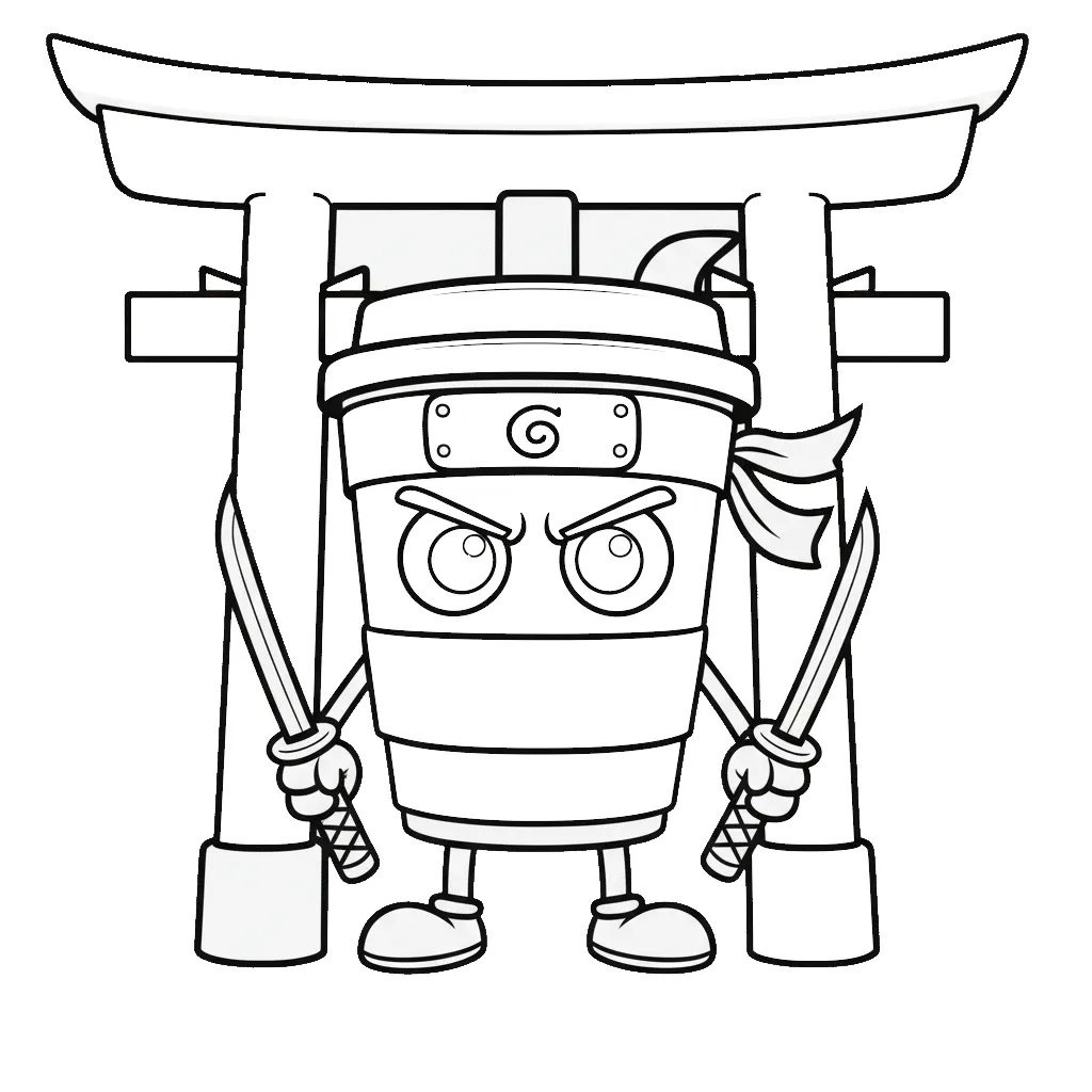 Cappuccino Assassino Kleurplaat 22 cappuccino assassino samurai positie kleurplaat