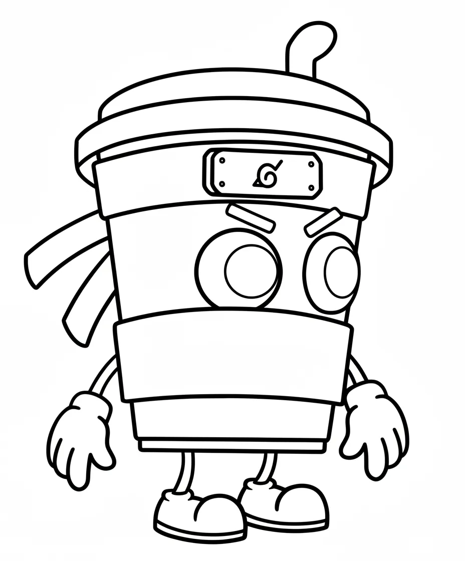 Cappuccino Assassino Kleurplaat 27 grappige cappuccino assassino chibi stijl kleurplaat