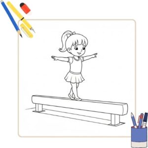 Kleurplaat Turnen 38 Kleurplaat Turnen thumbnail