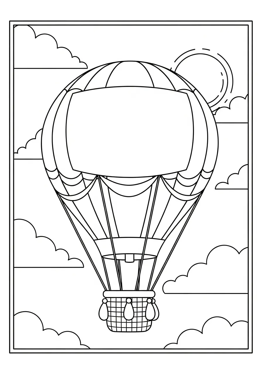 reis naar de zon kleurplaat