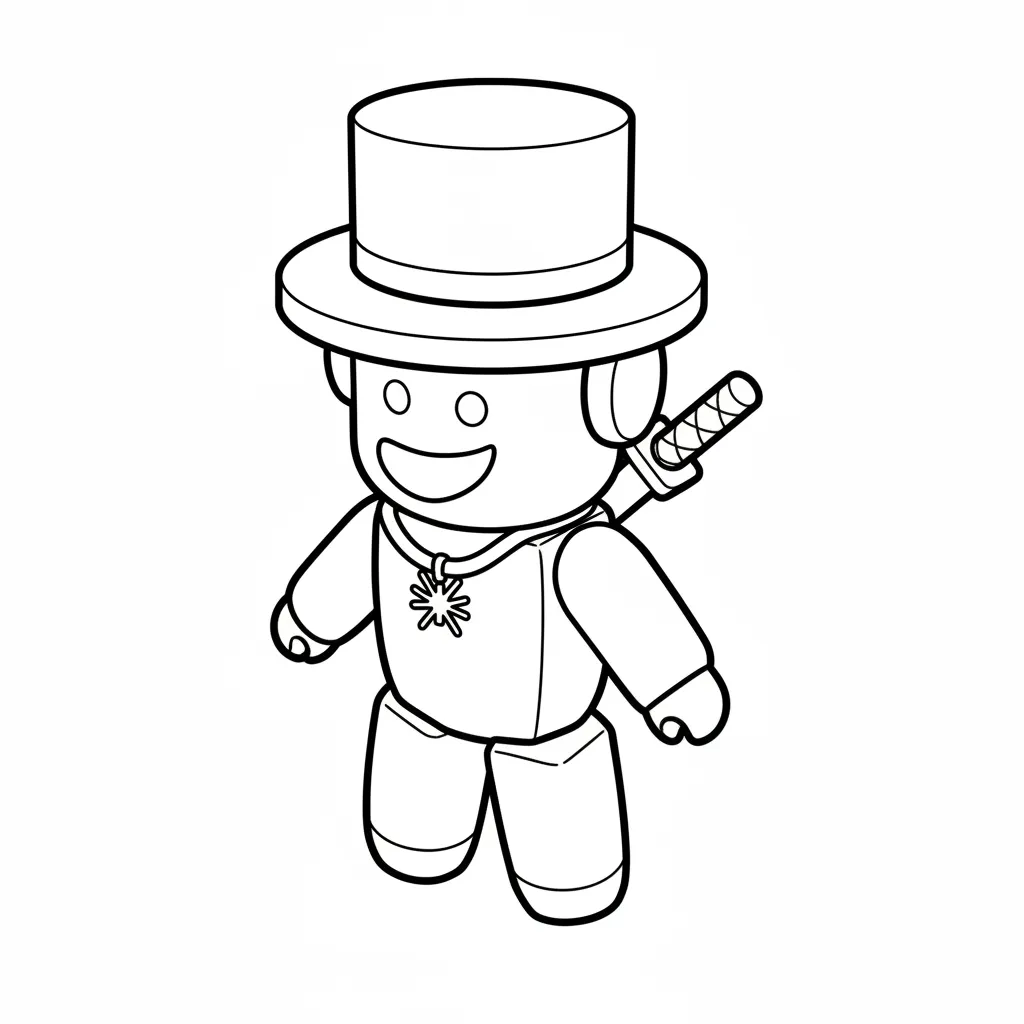 Kleurplaat Roblox Sammy 20 roblox sammy tekenhandleiding kleurplaat