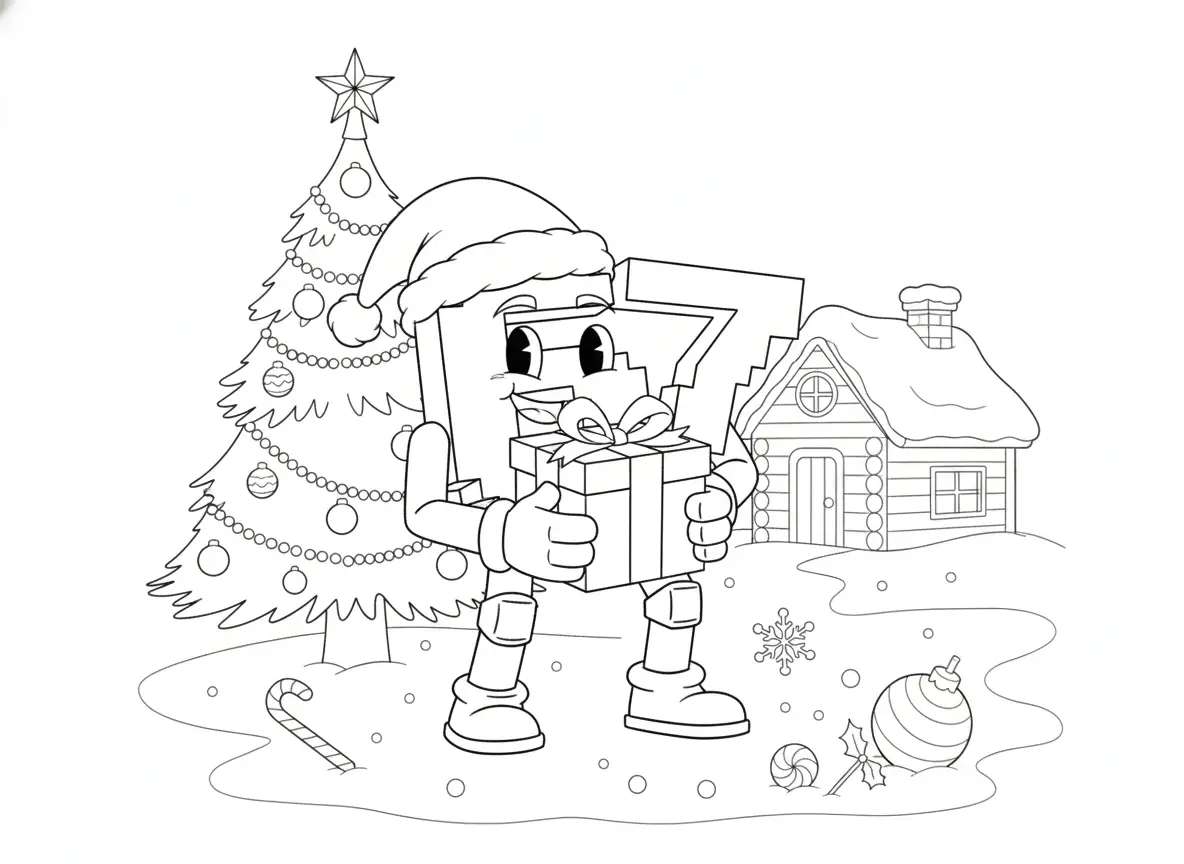 67 Brainrot Kerst Kleurplaat 19 67 Brainrot Kerst Kleurplaat 11
