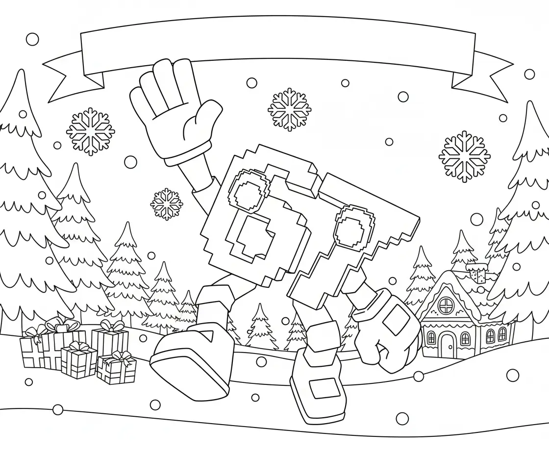 67 Brainrot Kerst Kleurplaat 8 67 Brainrot Kerst Kleurplaat