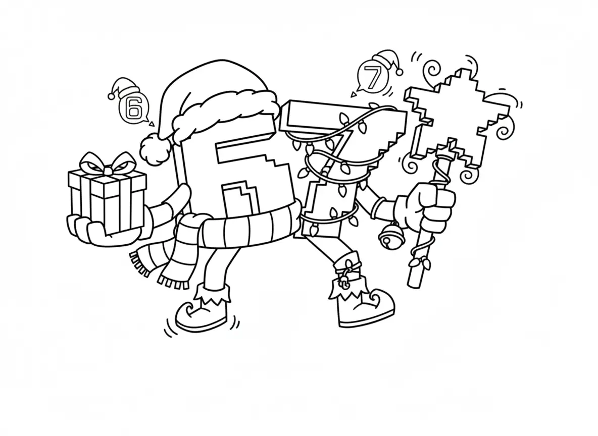 67 Brainrot Kerst Kleurplaat 27 67 Brainrot Kerst Kleurplaat 19