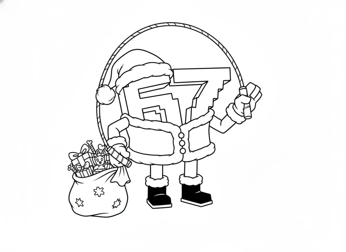 67 Brainrot Kerst Kleurplaat 37 67 Brainrot Kerst Kleurplaat 29