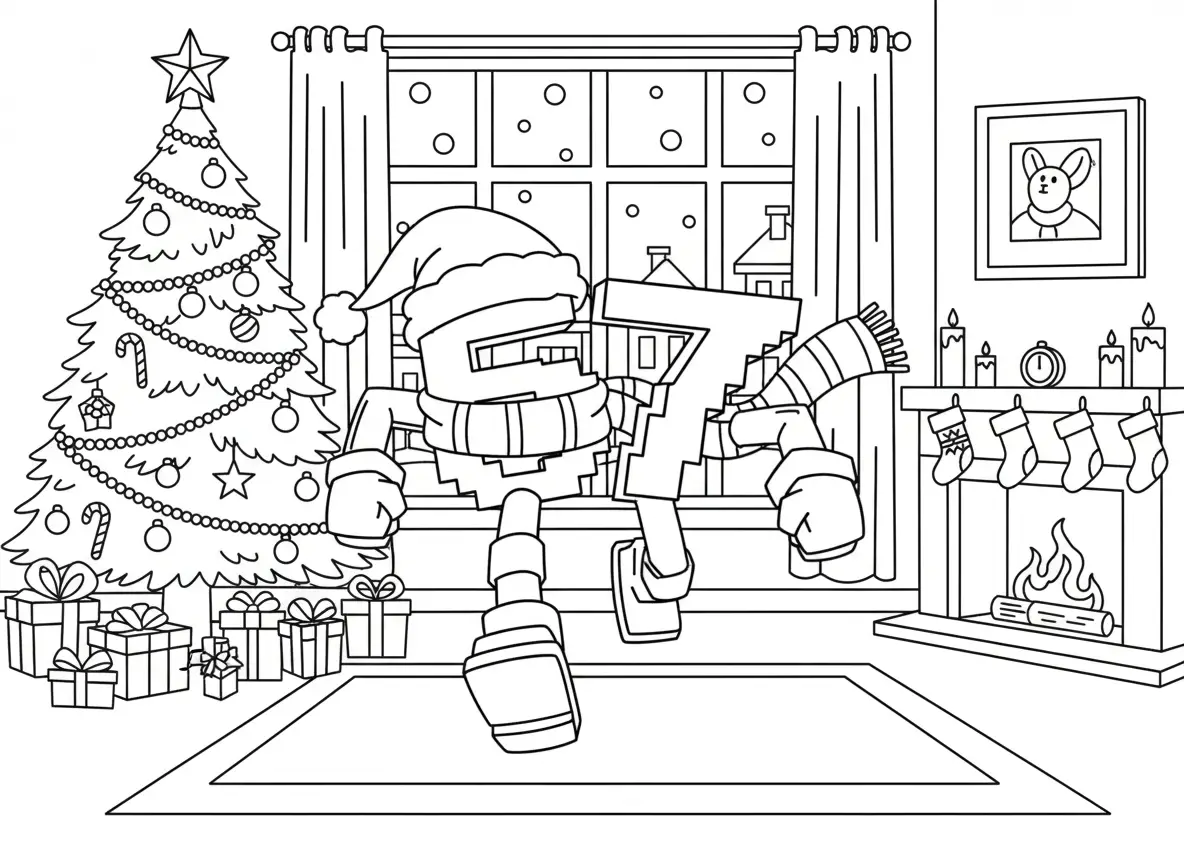 67 Brainrot Kerst Kleurplaat 44 67 Brainrot Kerst Kleurplaat 36