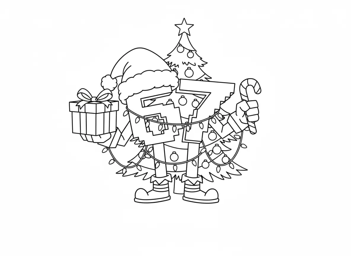 67 Brainrot Kerst Kleurplaat 11 67 Brainrot Kerst Kleurplaat 3