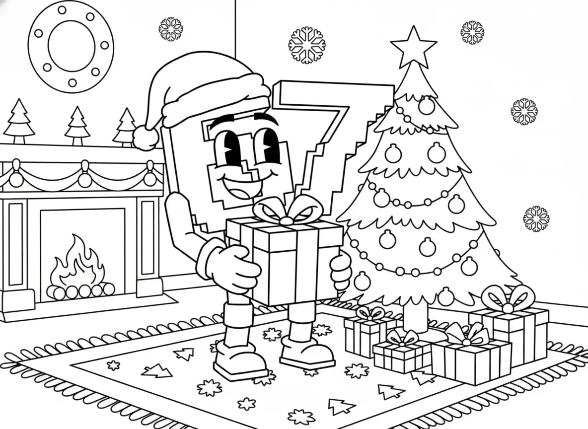 67 Brainrot Kerst Kleurplaat 15 67 Brainrot Kerst Kleurplaat 7