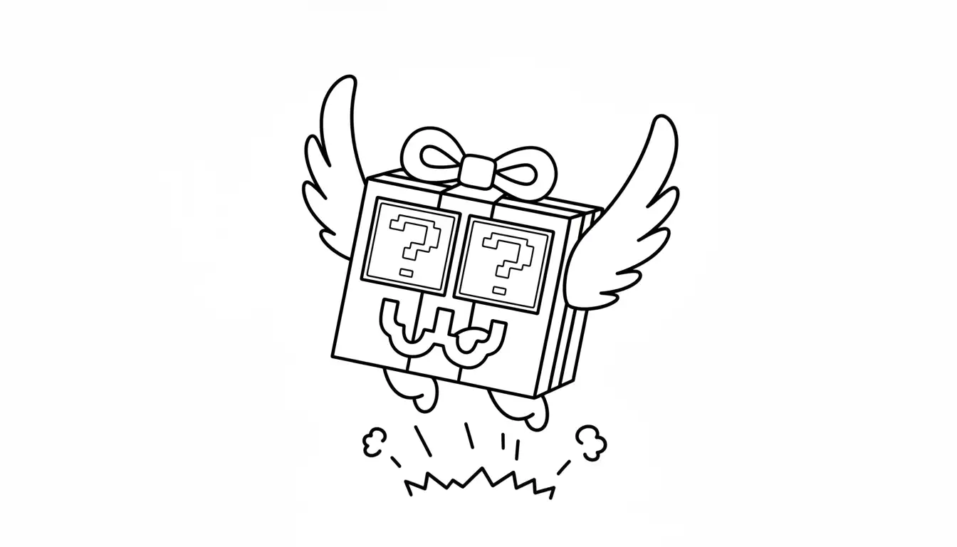 Festive Lucky Block Brainrot Kleurplaat 29 Festive Lucky Block Brainrot Kleurplaat 21