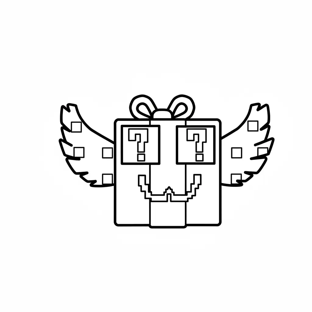 Festive Lucky Block Brainrot Kleurplaat 26 Festive Lucky Block Brainrot Kleurplaat 18