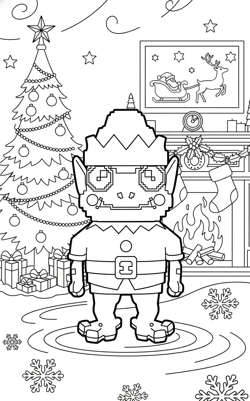 Frogo Elfo Brainrot Kleurplaat 10