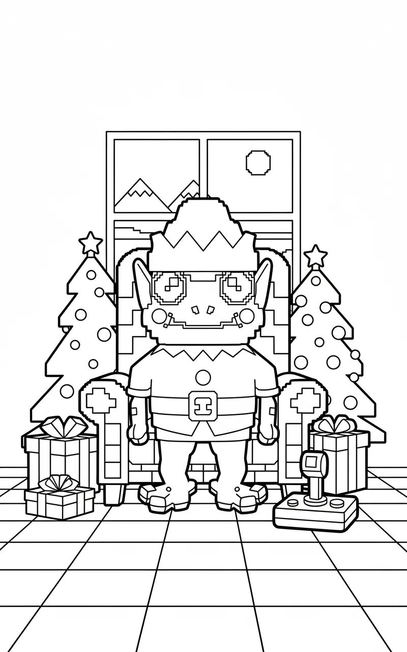 Frogo Elfo Brainrot Kleurplaat 15