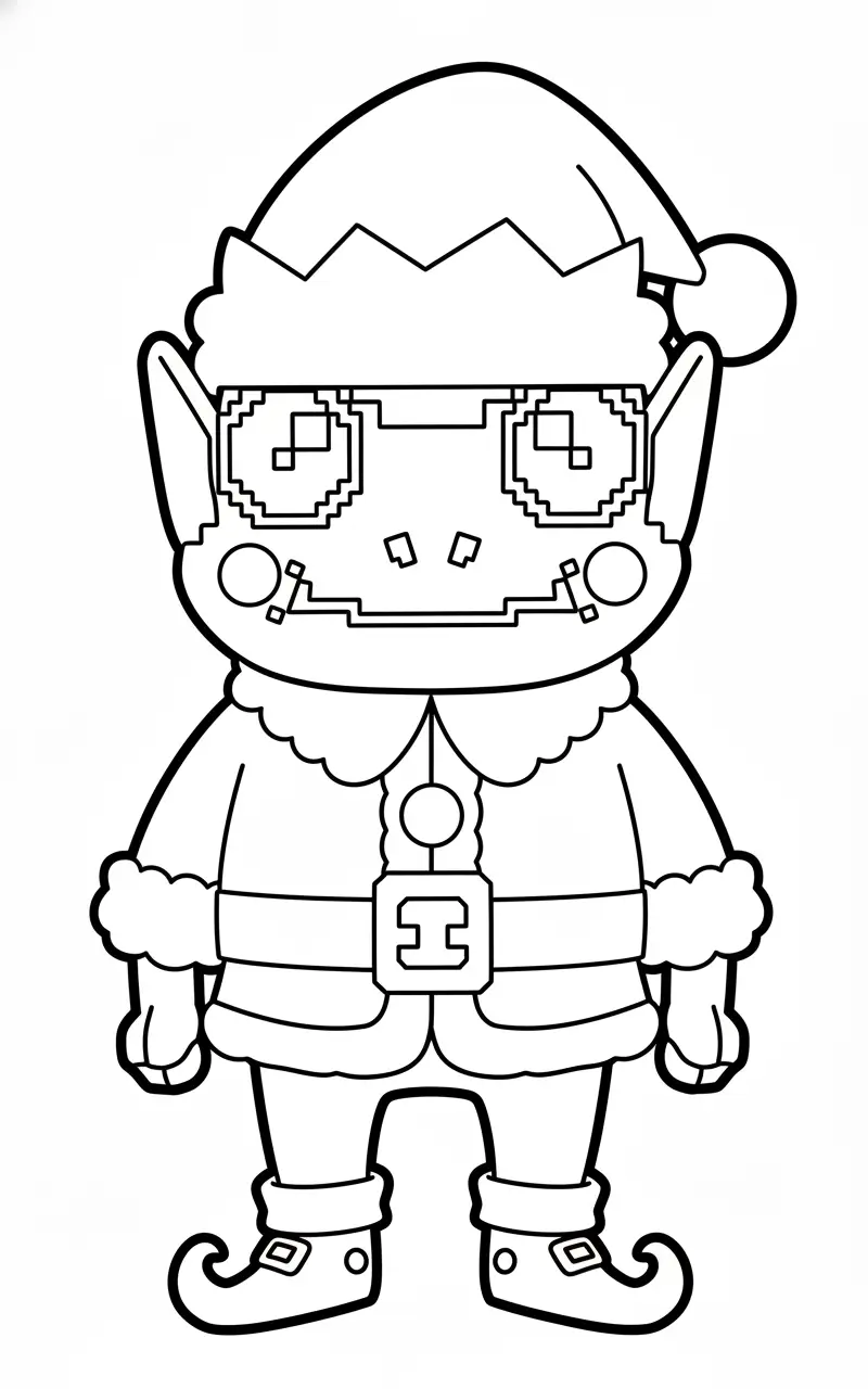 Frogo Elfo Brainrot Kleurplaat 2