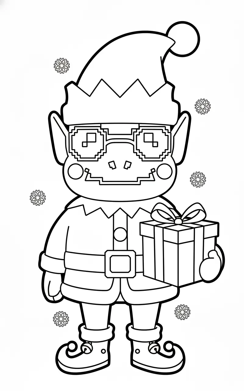 Frogo Elfo Brainrot Kleurplaat 4