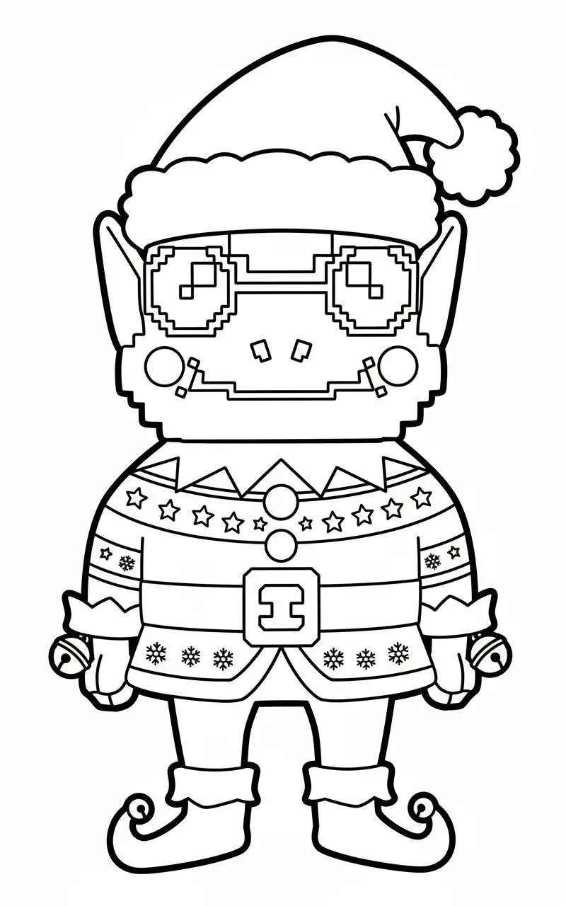 Frogo Elfo Brainrot Kleurplaat 5