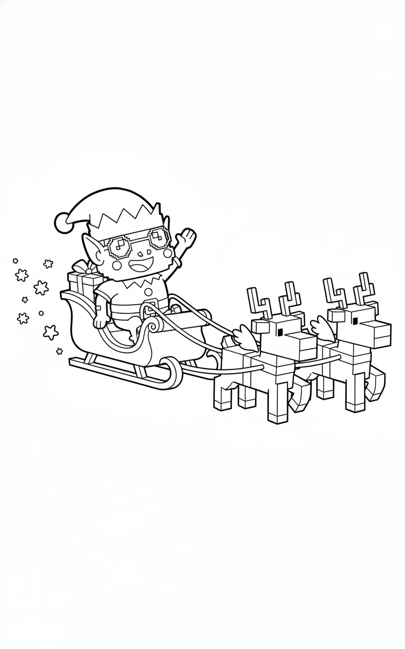 Frogo Elfo Brainrot Kleurplaat 6