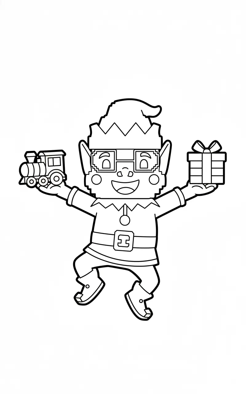 Frogo Elfo Brainrot Kleurplaat 7