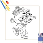 Goofy Kerst Kleurplaat thumbnail