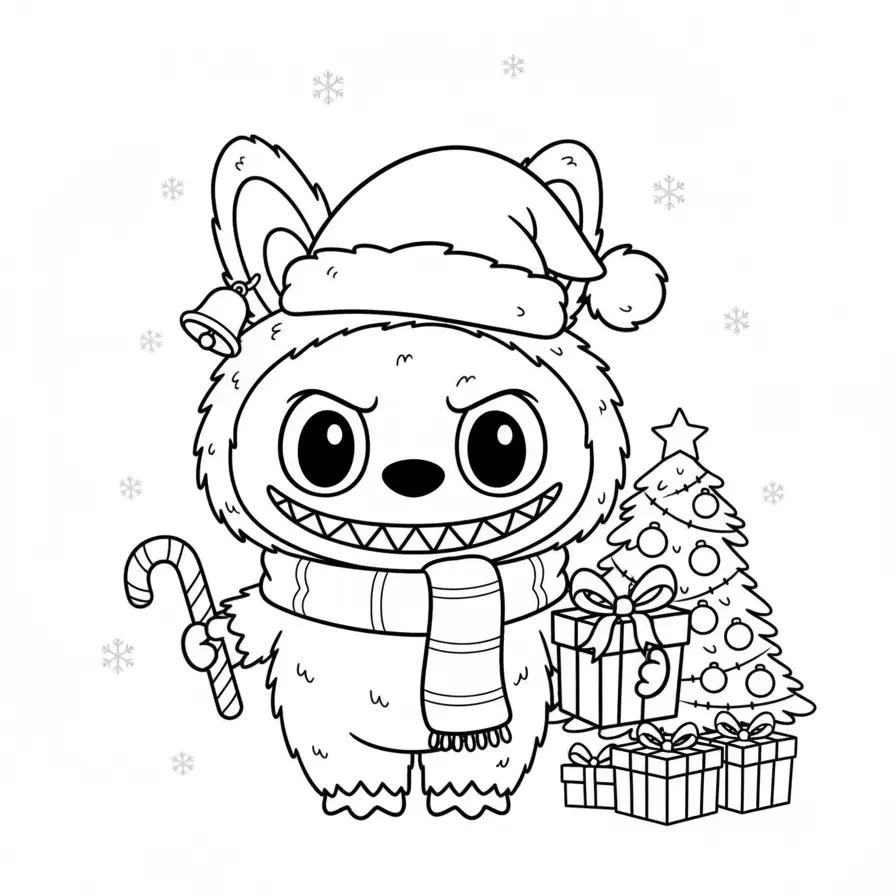 Kerstmonster_Met_Boom_en_Cadeaus