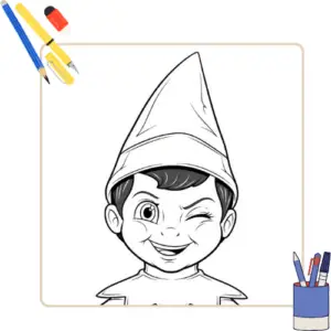 Kleurplaat Elf on the Shelf 86 Kleurplaat Elf on the Shelf thumbnail