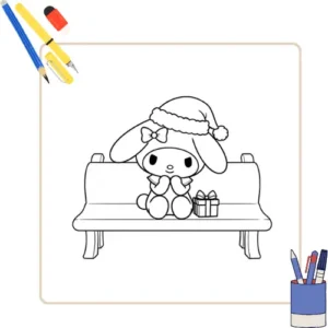 Kleurplaat Kerst My Melody 74 Kleurplaat Kerst My Melody thumbnail