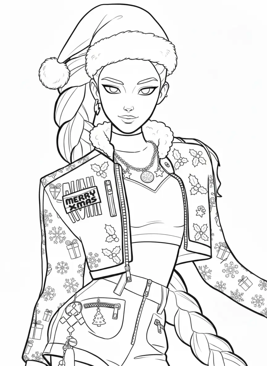 Kleurplaat Kpop Demon Hunters Kerst 16 Kleurplaat Kpop Demon Hunters Kerst 8