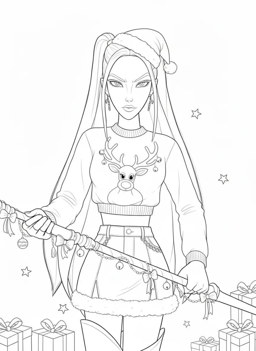 Kleurplaat Kpop Demon Hunters Kerst 17 Kleurplaat Kpop Demon Hunters Kerst 9