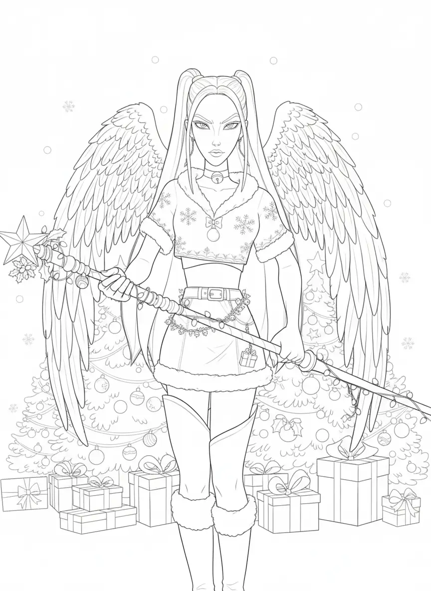 Kleurplaat Kpop Demon Hunters Kerst 22 Kleurplaat Kpop Demon Hunters Kerst 14