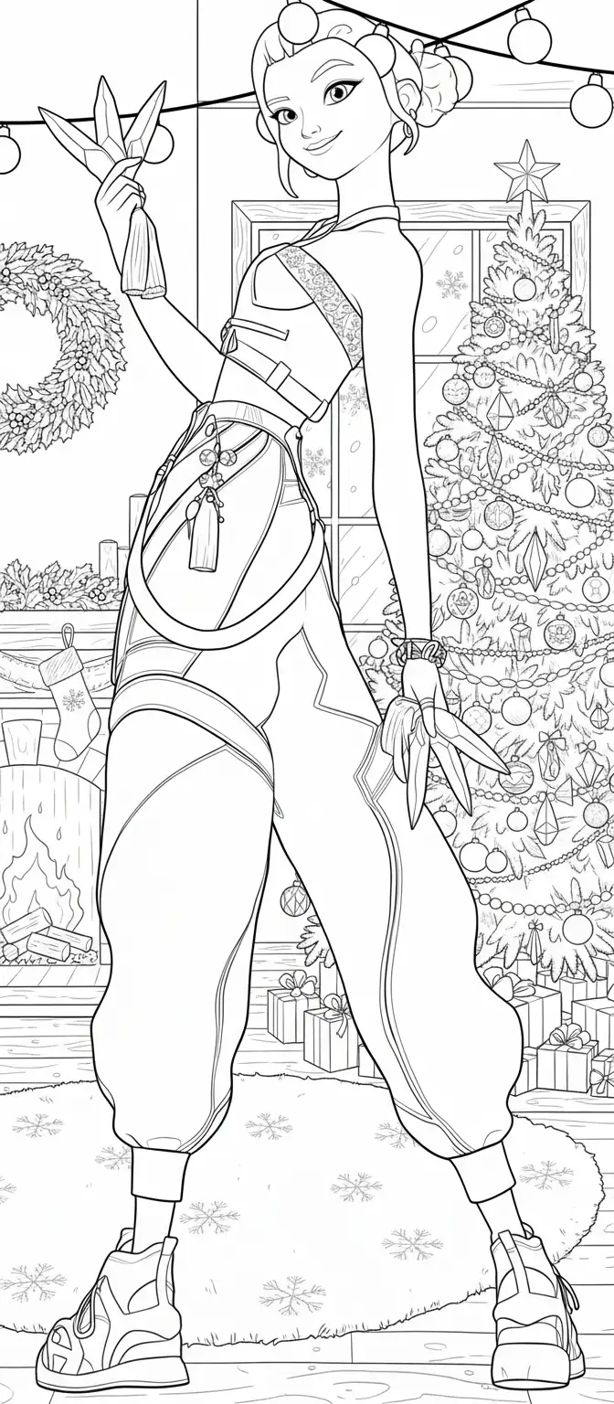 Kleurplaat Kpop Demon Hunters Kerst 24 Kleurplaat Kpop Demon Hunters Kerst 16