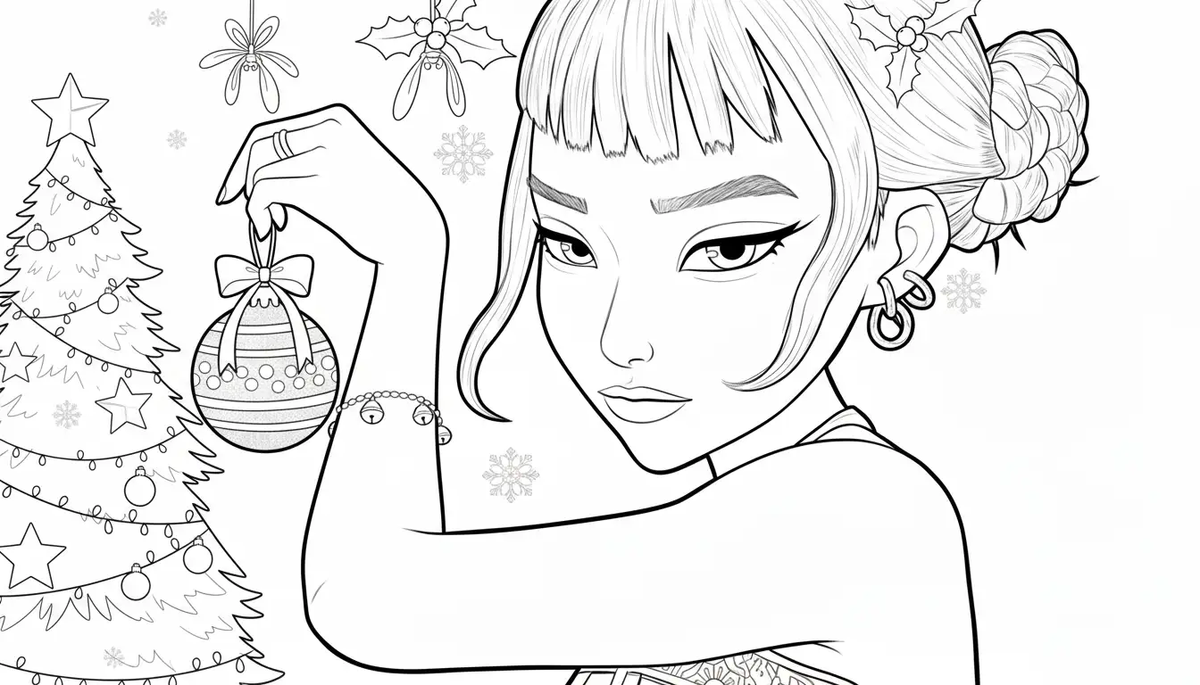 Kleurplaat Kpop Demon Hunters Kerst 25 Kleurplaat Kpop Demon Hunters Kerst 17