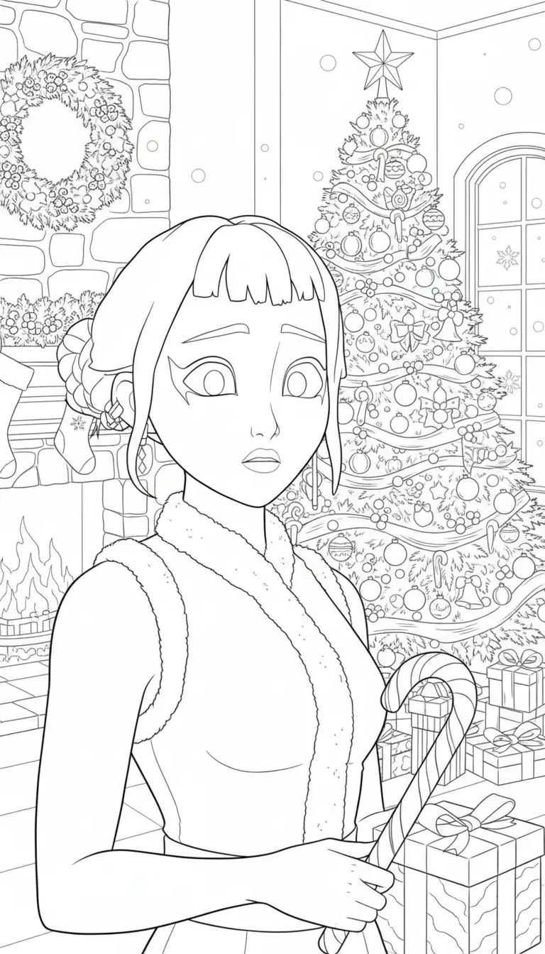 Kleurplaat Kpop Demon Hunters Kerst 26 Kleurplaat Kpop Demon Hunters Kerst 18